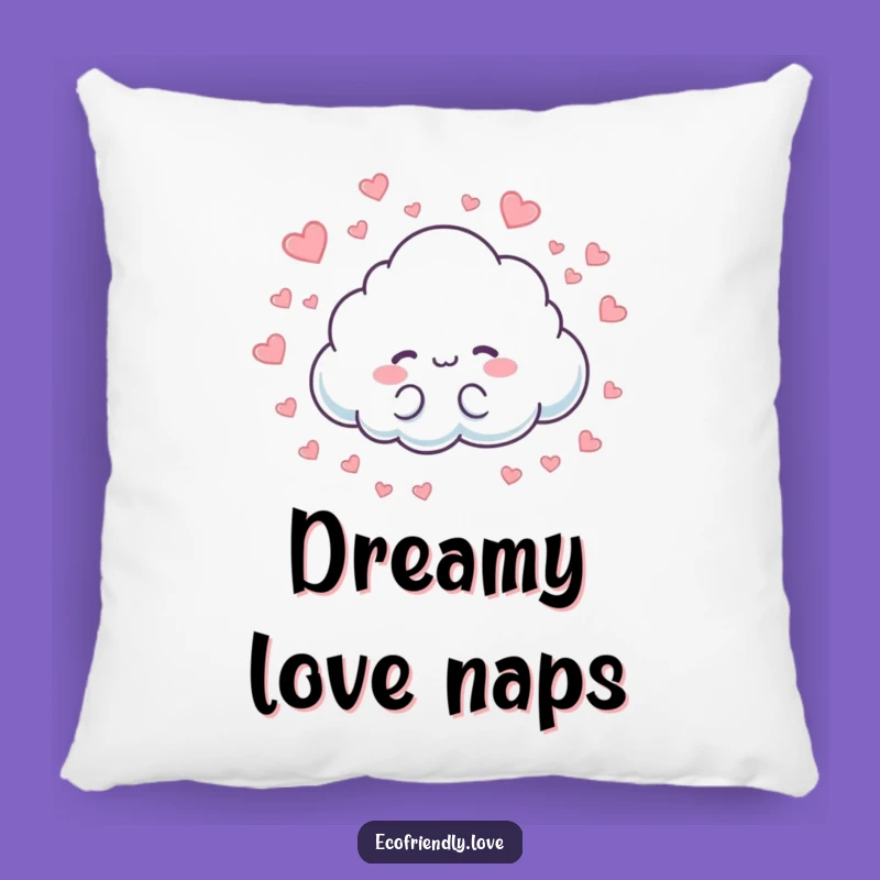 Funny Cloud Hearts Pillow: Cozy Love, Soft Affection, Perfect Gift!