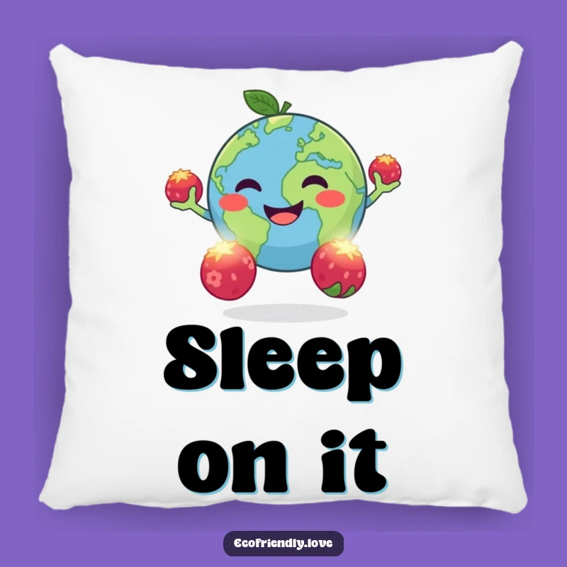 Funny Earth Juggling Pillow: Cozy Planet Berry Toss Cushion Funny Gift