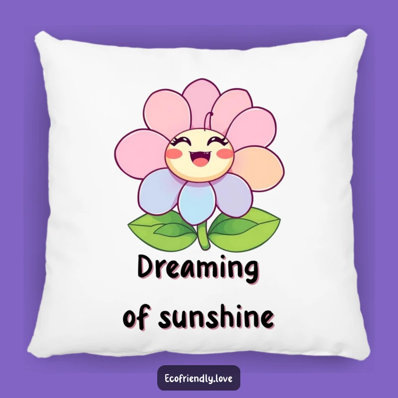 Funny Ecstatic Flower Pillow: Blooming Happiness for Cozy Comfort
