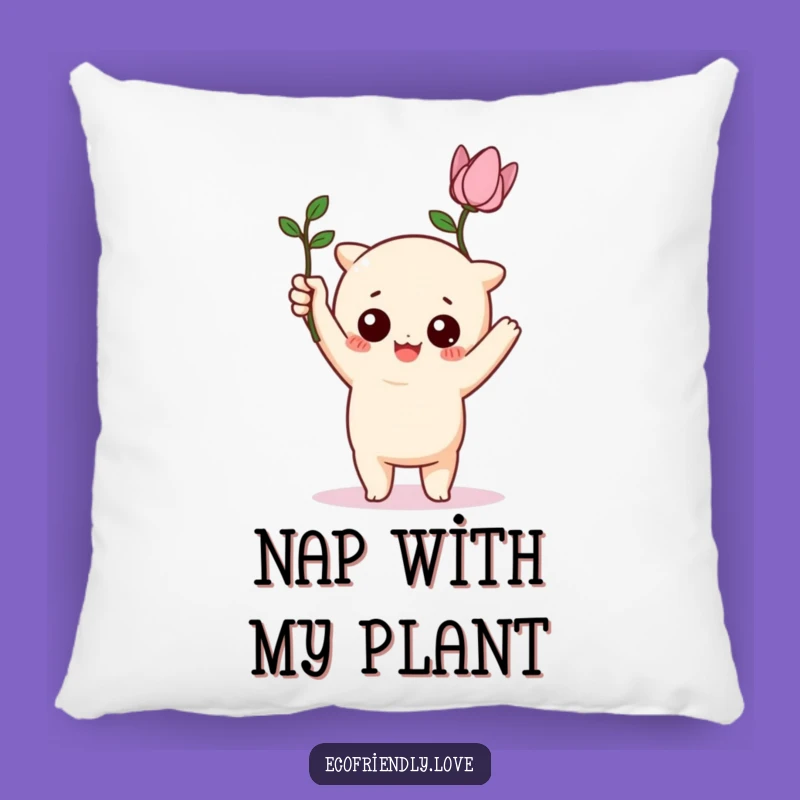 Funny Kawaii Plant Hero Pillow - Comfort for the Caring!