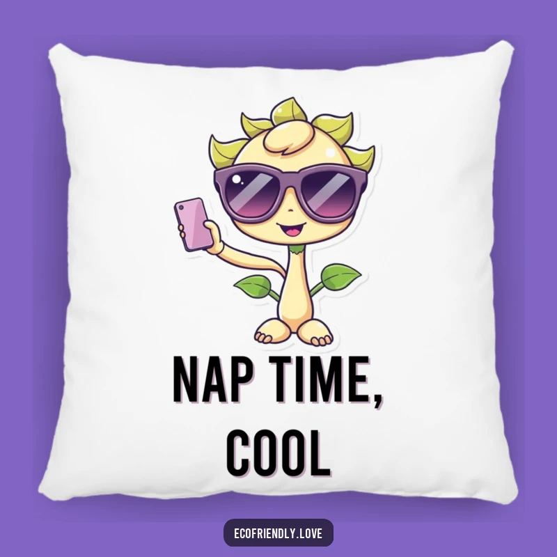 Funny Kawaii Sprout Selfie Pillow: Cozy & Trendy Accent for a Stylish Room