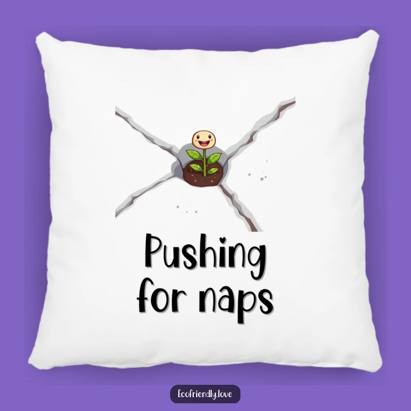 Funny Seedling Pillow: Cozy Comfort for Your Resilient Heart