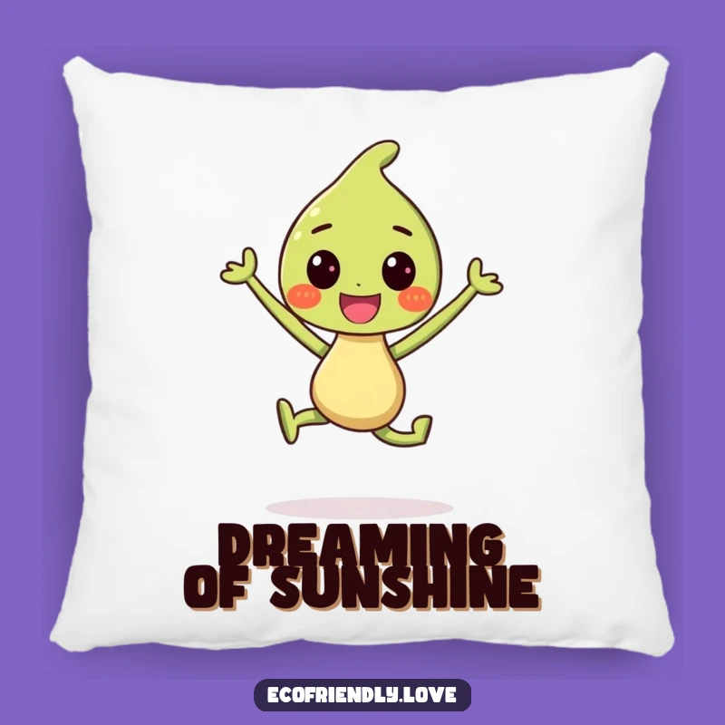 Funny Sprout Pillow: Happy Plant Comfort, Cheerful Funny Gift for Naps