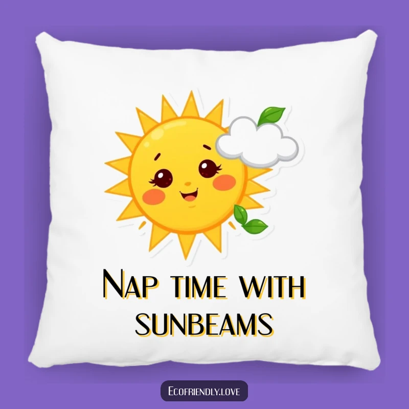Funny Sun & Cloud Pillow: Cozy Comfort with Whimsical Sky Friends, Perfect Funny Gift