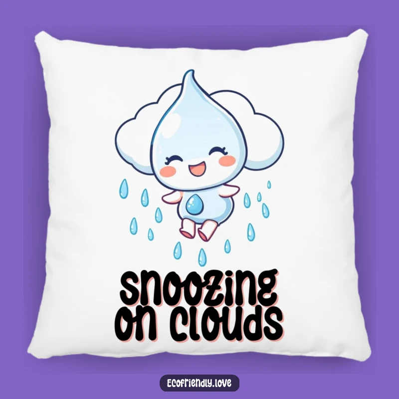 Funny Water Droplet Pillow: Soft & Cozy Cloud Slide, Ultimate Funny Gift!