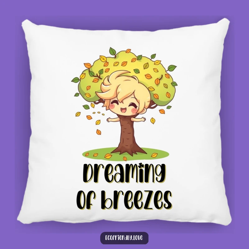 Funny Wind Character Tree Pillow: Cuddle Up with Autumn's Fun