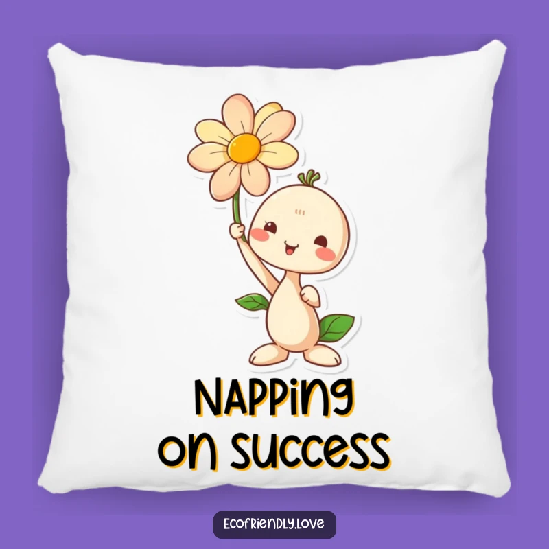 Funny Seedling Flower Pillow: Cozy Comfort for Your Growth Journey
