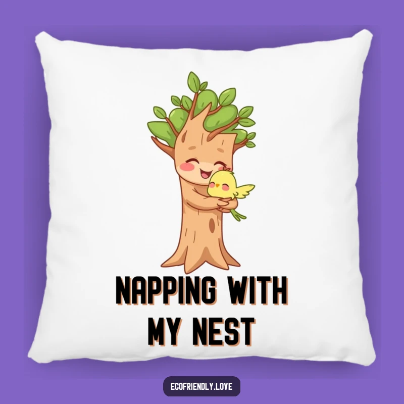 Funny Tree Pillow: Cozy Nature Accent, Soft & Heartwarming Funny Gift