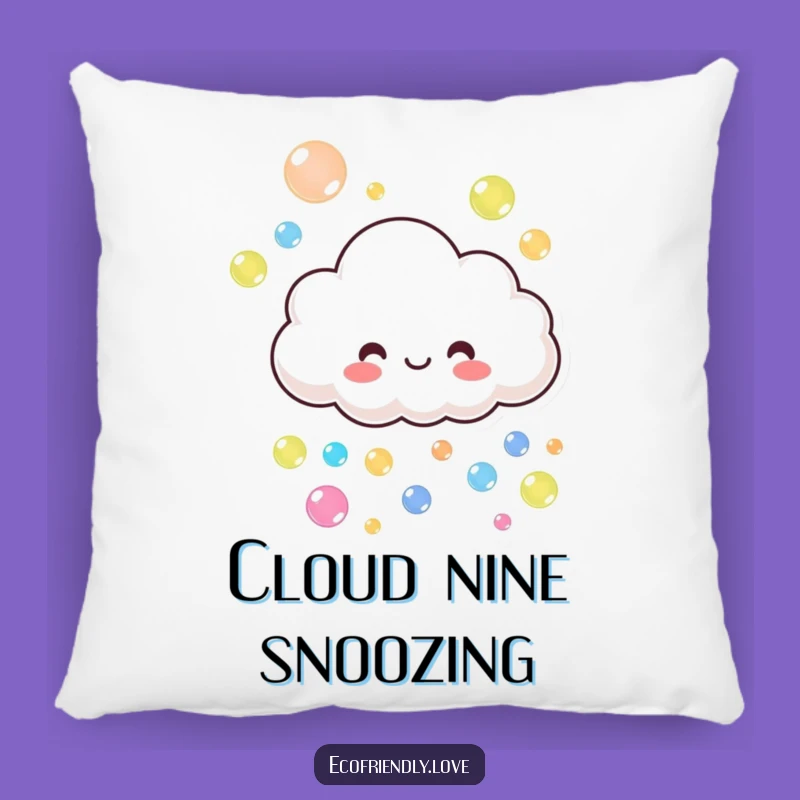 Soft Funny Cloud's Bubble Pillow: Cuddle Up with Playful Humor Gift