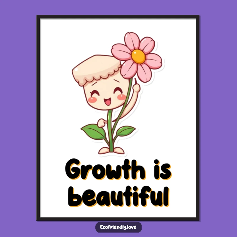 Funny Seedling Digital Art: Blooming Pride, Instant Growth, Perfect Gift!