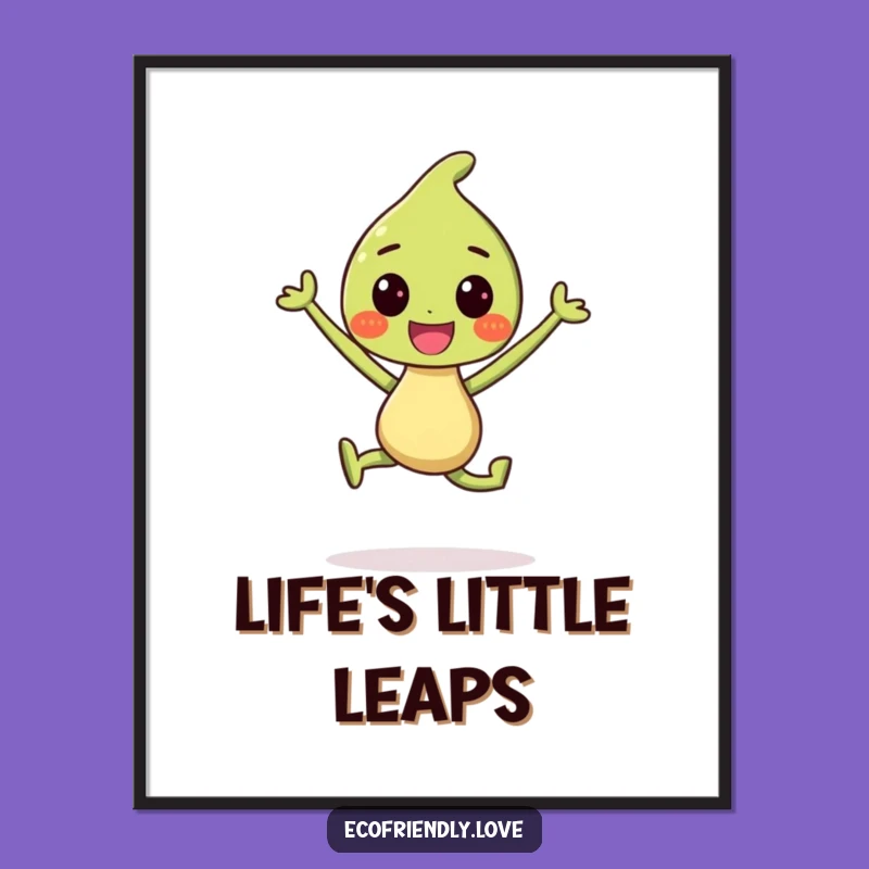 Funny Sprout Digital Art: Joyful Scene Print, Instant Funny Gift Download