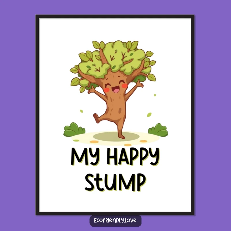 Funny Tree Dance Digital Art - Instant Energetic Decor Download