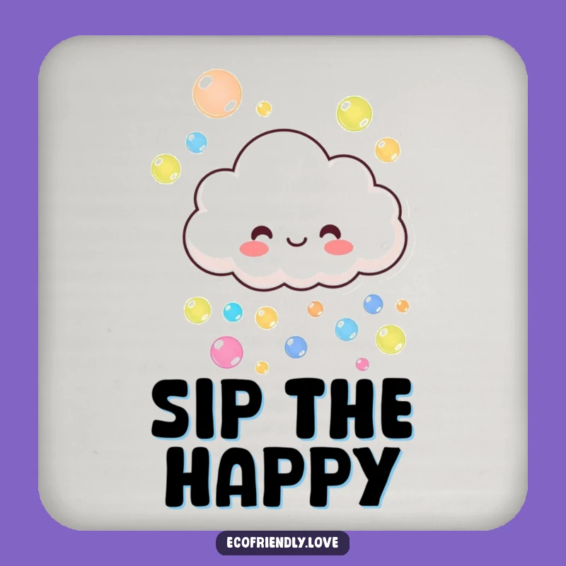 Funny Cloud's Bubble Coasters: Protect Surfaces with Playful Humor Gift