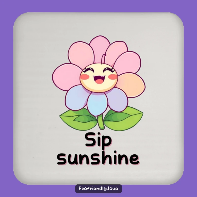 Funny Ecstatic Flower Coasters: Protect Surfaces with Blooming Joy