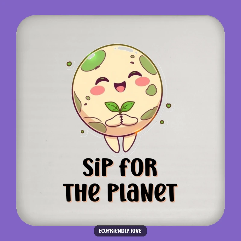 Funny Happy Planet Coaster: Protect Surfaces with Earth's Joyful Spin