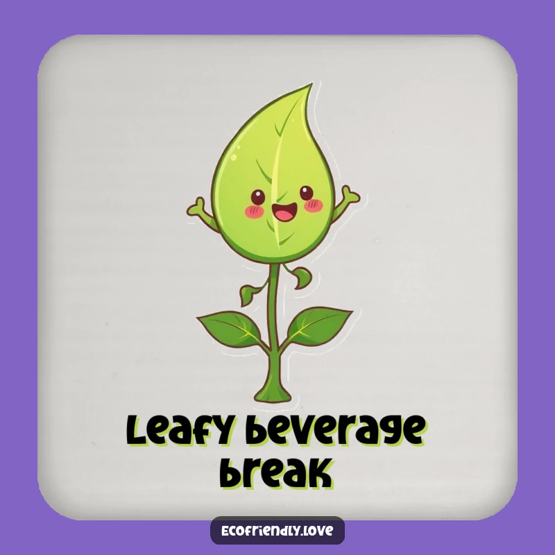 Funny Leaf Coaster Set: Joyful Nature Protection for Your Surfaces
