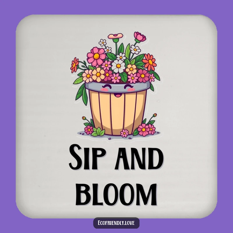 Funny Compost Bin Coaster: Protect Surfaces, Eco Charm, Funny Gift