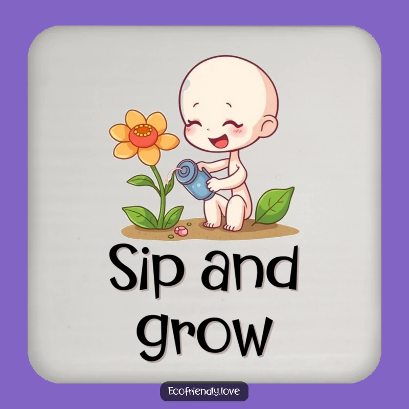 Funny Sprout's Plant Coasters: Protect Surfaces with Gentle Humor Gift