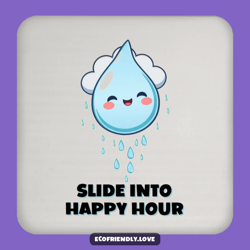 Funny Water Droplet Cloud Slide Coaster - Protect Surfaces with Charm