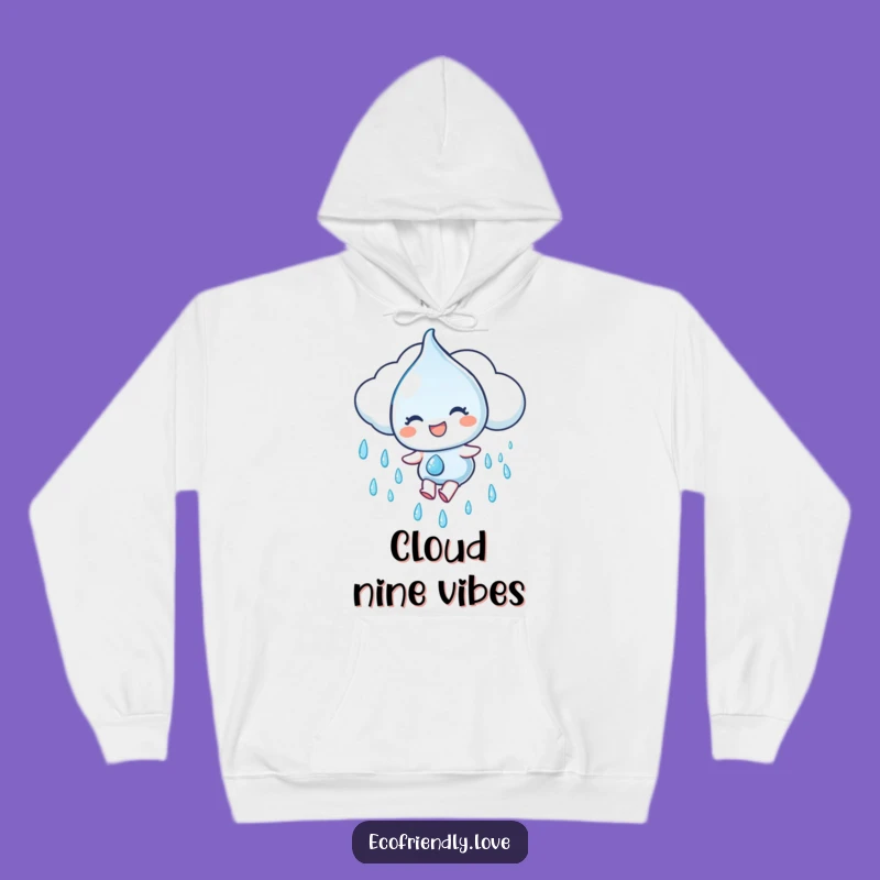 Funny Water Droplet Hoodie: Cozy Cloud Slide, Ultimate Comfort Funny Gift!