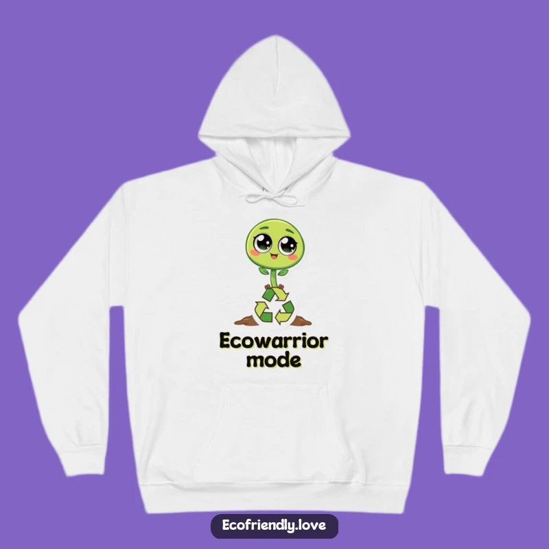 Funny Sprout Recycling Hoodie: Cozy Comfort for Eco-Warriors
