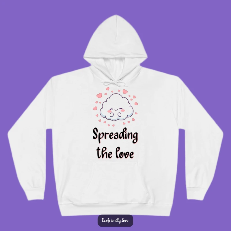 Funny Cloud Hearts Hoodie: Cozy Love, Warm Affection, Perfect Gift!