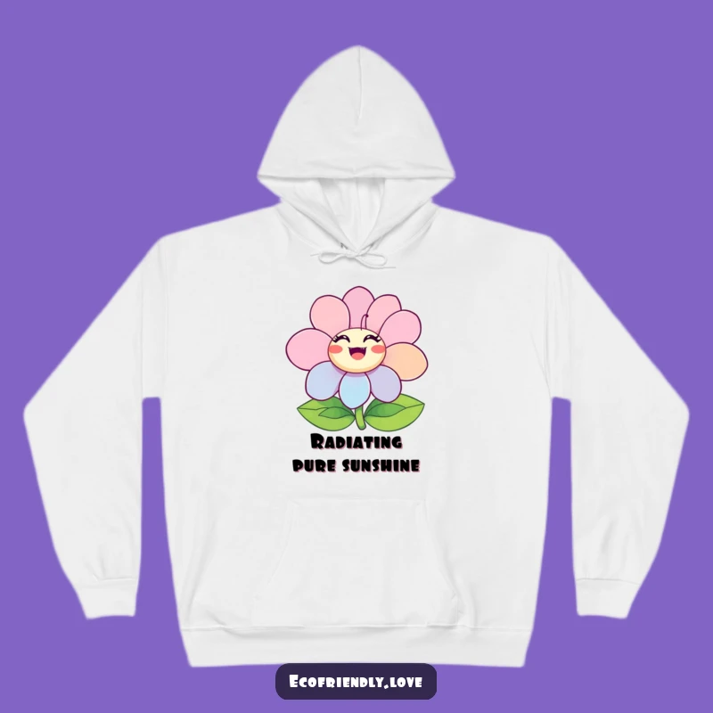 Funny Ecstatic Flower Hoodie: Cozy Up with Blooming Happy Petals