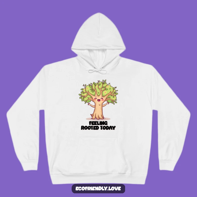 Funny Happy Tree Hoodie: Cozy Dancing Character Sweatshirt, Perfect Comical Outdoor Gift