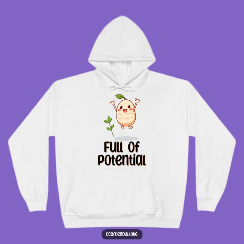 Funny Kawaii Seed Hoodie - Triumphant Comfort, Cozy Growth Gift
