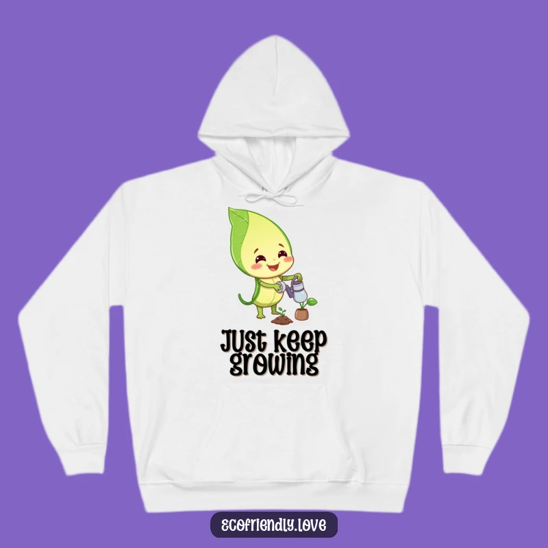 Funny Leaf Hoodie: Cozy Plant Lover Design, Warm & Cheerful Funny Gift