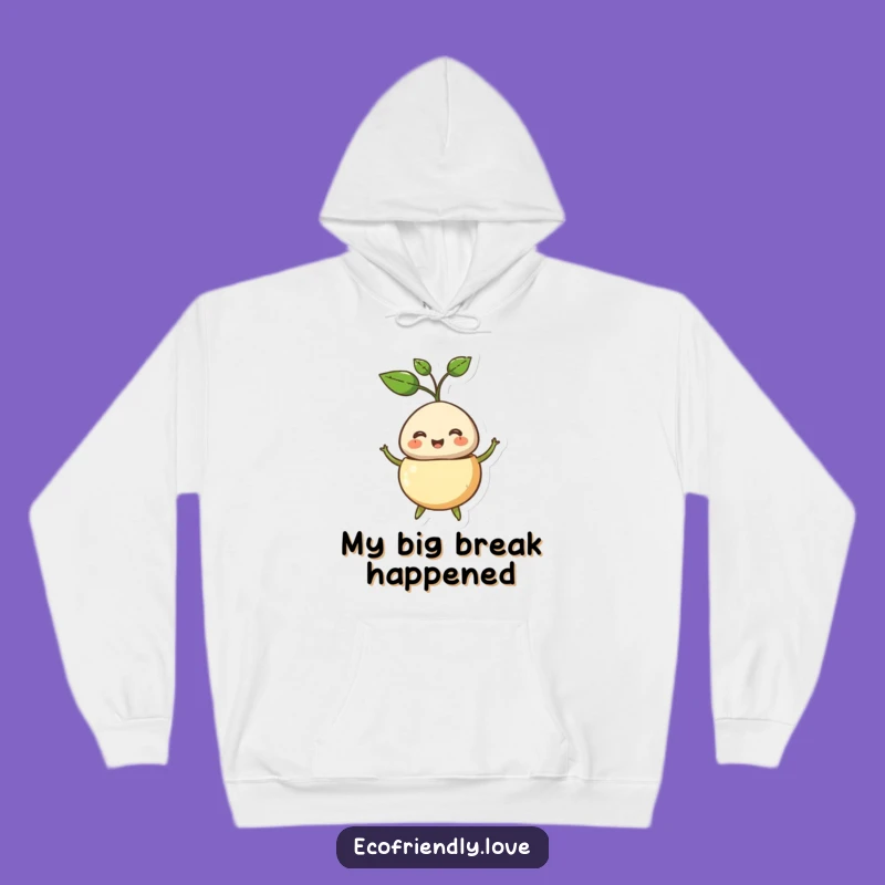 Funny Sprouting Seed Hoodie: Cozy Laughter & Growth, Ideal Funny Gift Hoodie