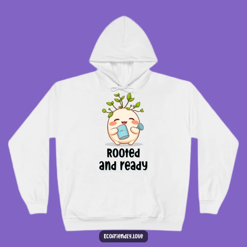 Funny Sprout Hoodie: Cozy Giggle Creature Watering Can Sweatshirt Funny Gift