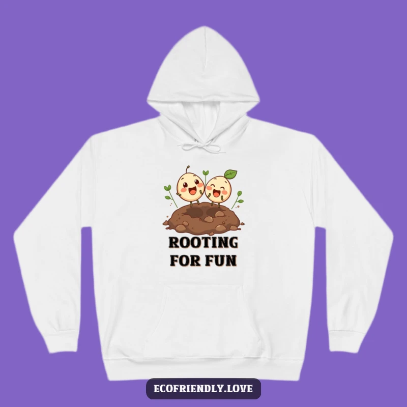 Funny Bouncing Seeds Hoodie: Cozy Giggling Pair Sweatshirt Funny Gift