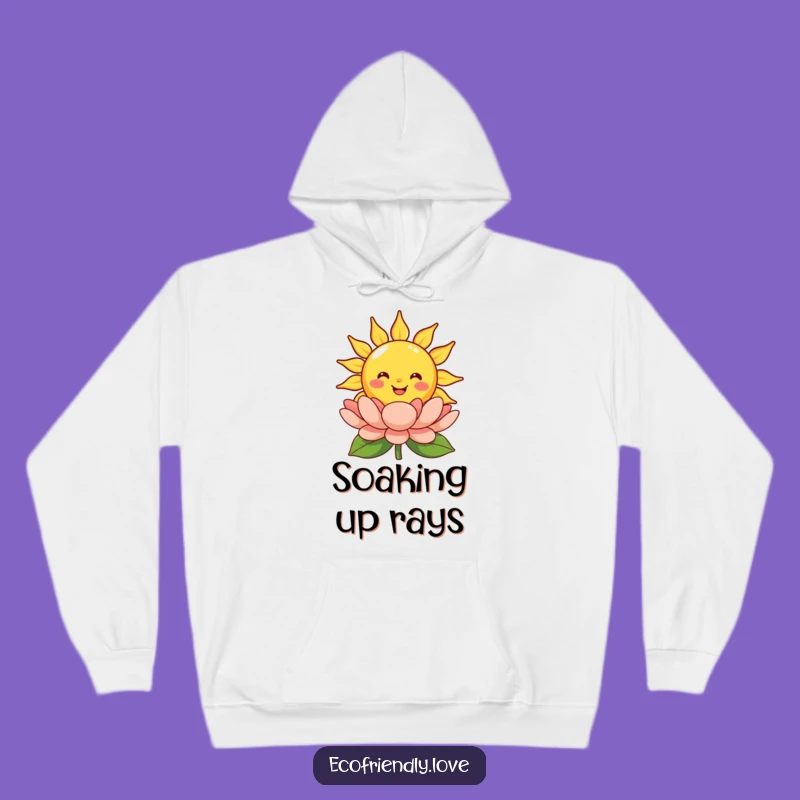 Funny Smiling Sun Hoodie: Cozy Warmth for Blooming Flower Fans