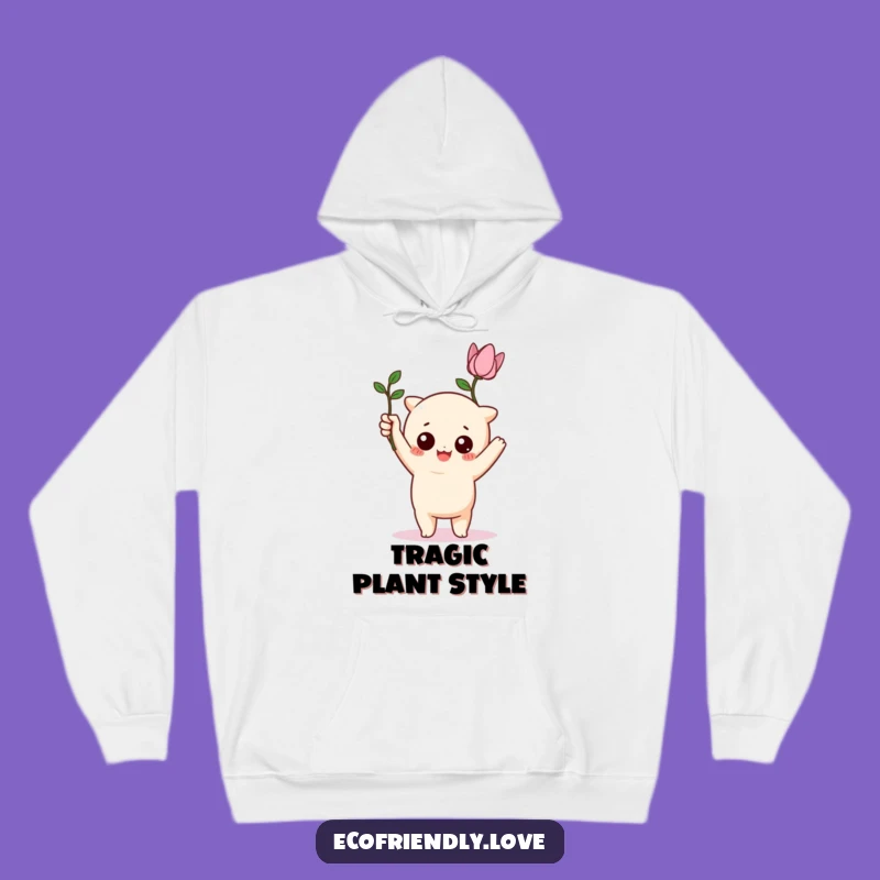 Cozy Funny Kawaii Plant Hero Hoodie - Warmth for Wilted Wonders!