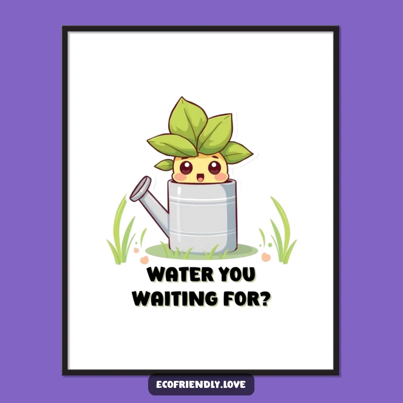 Funny Free Printable Wall Art: Surprised Sprout - Downloadable Decor