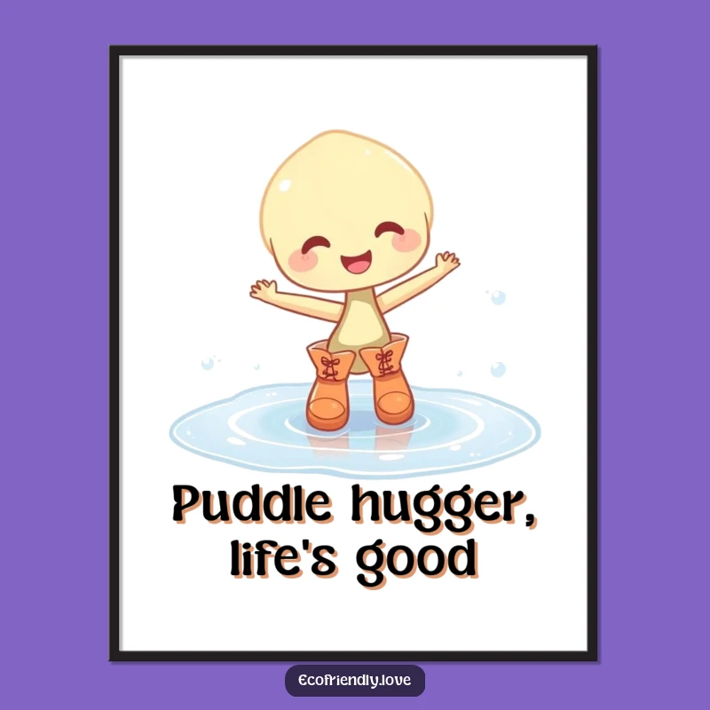 Free Printable Wall Art: Dancing Sprout Boots, Puddle Funk, Funny Downloadable Decor!