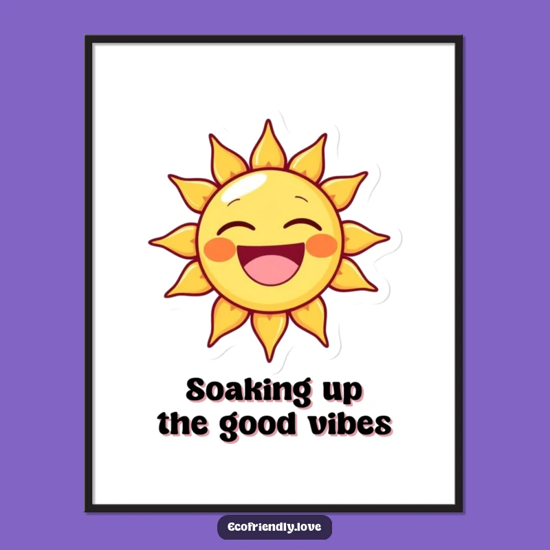 Free Printable Wall Art: Happy Sun Grin, Downloadable Cheerful Art for Happy Homes