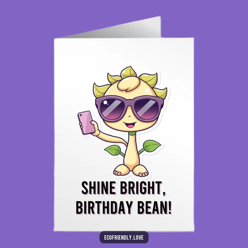 Cool Sprout Birthday Card: Free Printable Selfie Design for a Fun Downloadable Gift