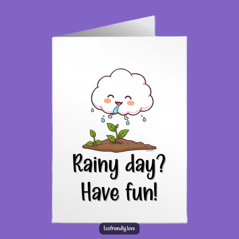 Free Printable Birthday Card: Cloud Sprinkles Plant, Whimsical Downloadable Gift!