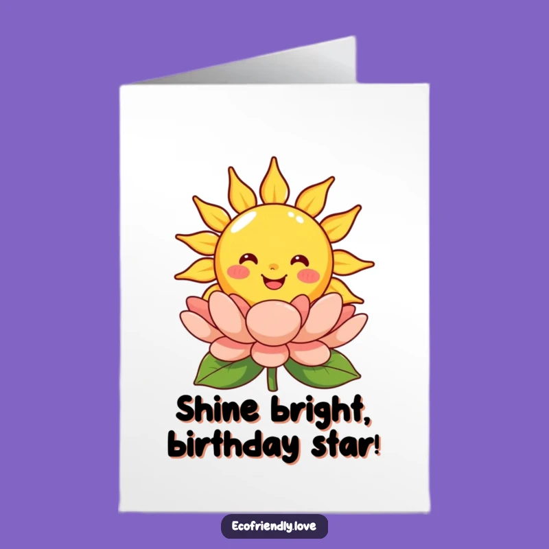 Free Printable Birthday Card: Smiling Sun's Warm Wishes, Hilarious Downloadable Gift