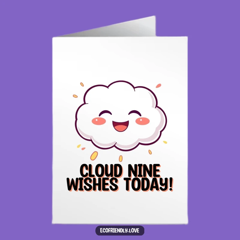 Free Printable Cloud Birthday Card: Laugh Out Loud with This Funny Cloud Design