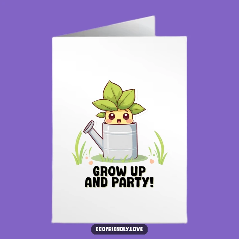 Free Printable Birthday Card: Surprised Sprout - Funny Downloadable Gift