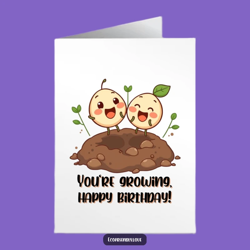 Free Printable Birthday Card: Bouncing Seeds Fun, Giggle Garden, Downloadable Wishes!