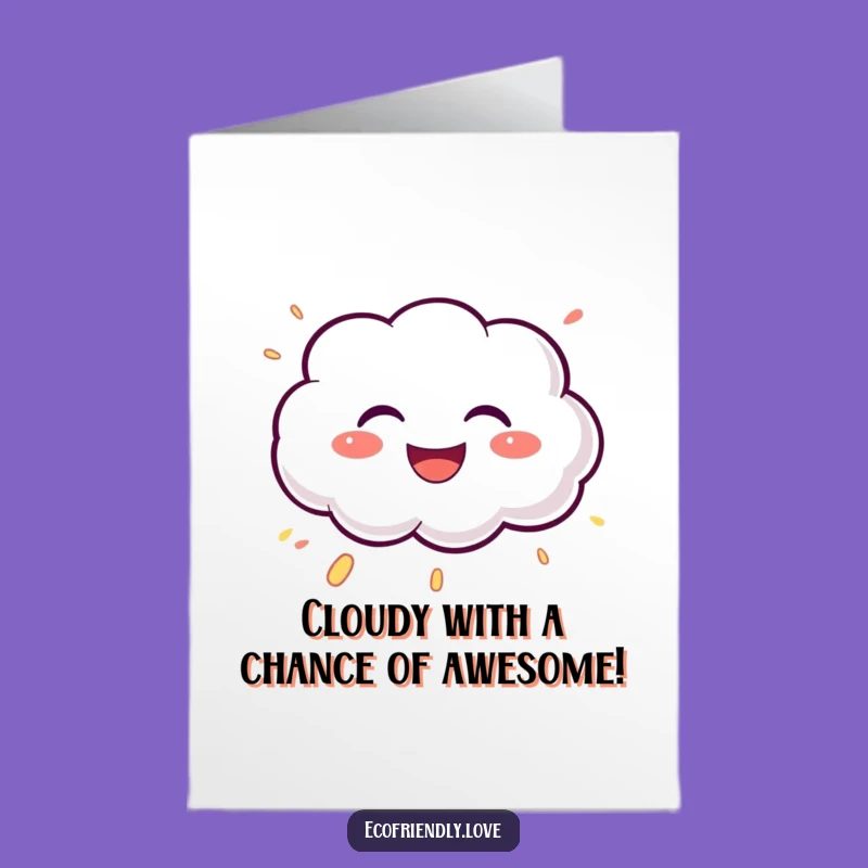 Free Printable Cloud Congratulations Card: Share Laughter with This Funny Downloadable Design