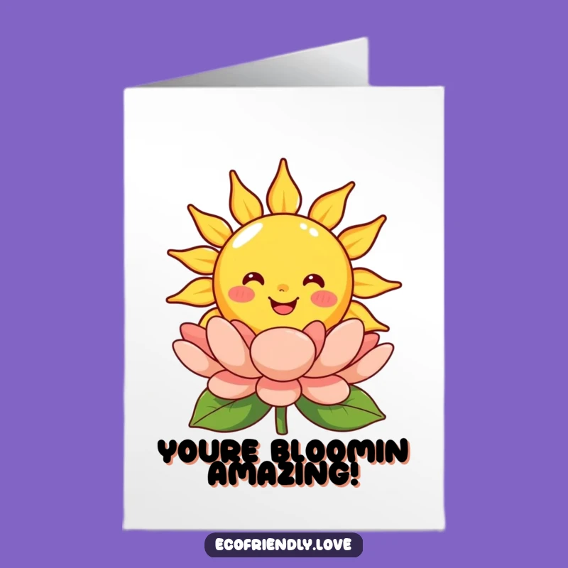 Free Printable Congrats Card: Sunny Bloom Success, Funny Downloadable Gift