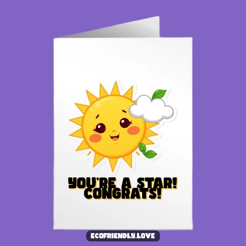 Sunny Congrats Card Free Printable - Cheerful Sky Duo DIY Downloadable Celebration Gift!