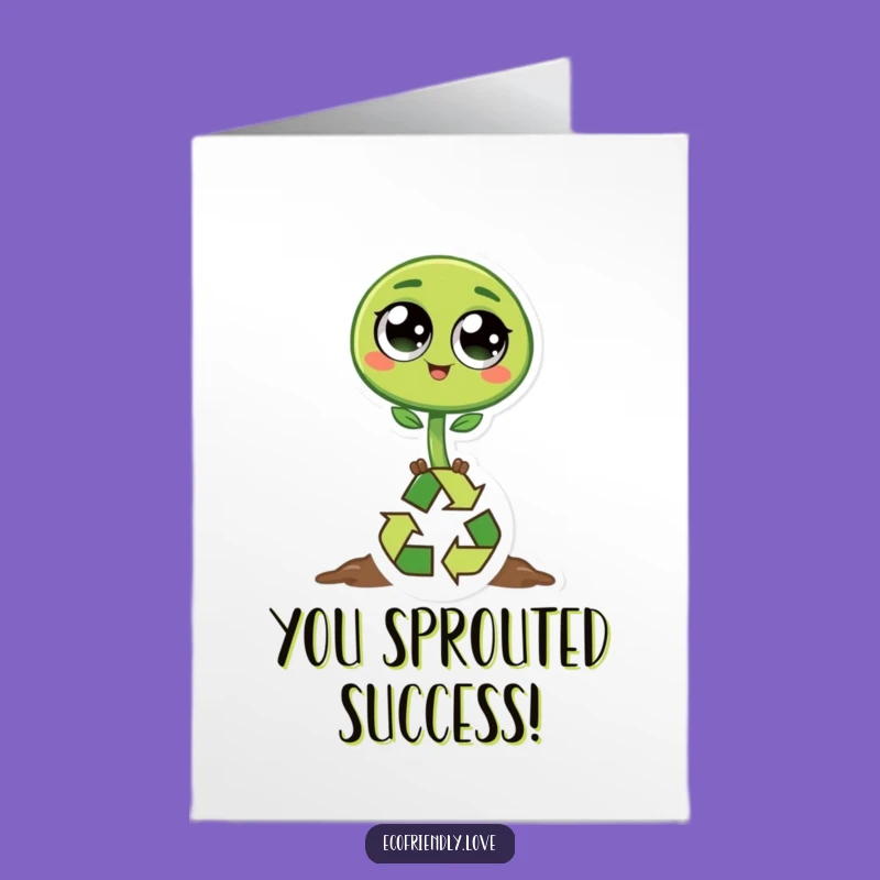 Free Printable Congrats Card: Happy Sprout Hopping, Eco Downloadable Gift!