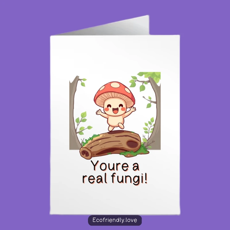 Congrats Free Printable Card: Funky Mushroom Bounce, Perfect DIY Downloadable Gift for Big Wins