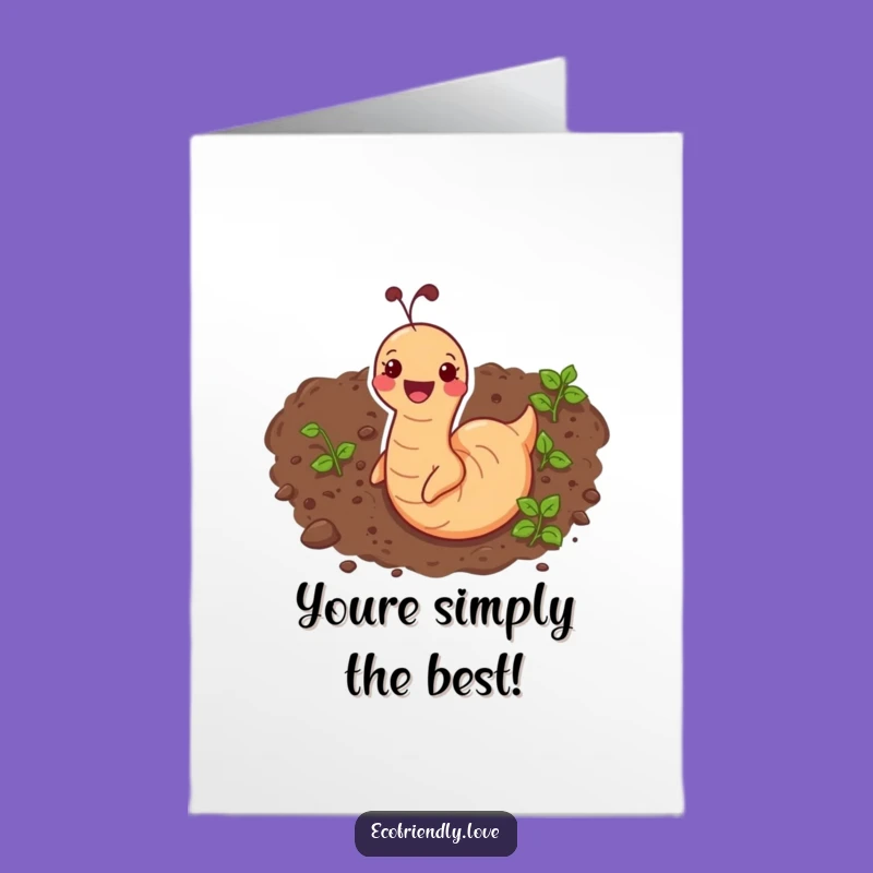 Congrats Free Printable Card: Wriggling Worm, Perfect DIY Downloadable Gift for Groundbreaking Success